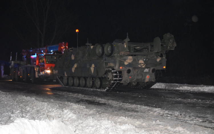 Szalay-Bobrovniczky Kristóf: megérkeztek Veszprém környékére a Wisent műszaki vontatók